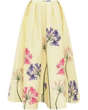LEO LIN Victoria Puff Maxi Skirt - Yellow