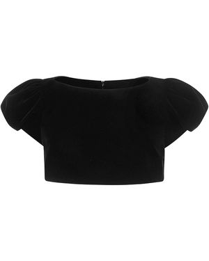 Harris Tapper Exclusive Macy Velvet Top - Black