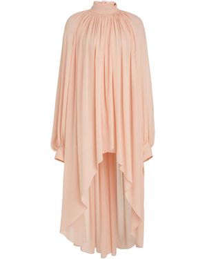 Chloé Silk-georgette Mini Tunic Dress - Pink