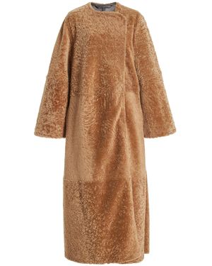 By Malene Birger Sandras Shearling Coat - Brown