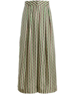 Franchise Mila Silk Trousers - Green