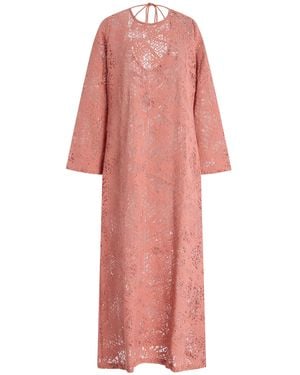 Oas Exclusive Astrea Grace Crochet Cotton Dress - Pink
