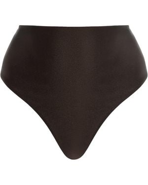 Jonathan Simkhai Gracie Shell-Detailed Bikini Bottom - Black