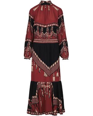 Johanna Ortiz Lo Sublime Printed Silk Maxi Dress - Red