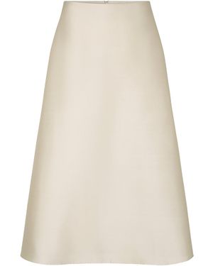 Heirlome Yuna Silk Maxi Skirt - White