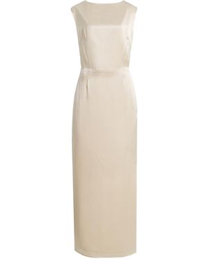 Kamperett Exclusive Lockwood Silk Charmeuse Gown - White
