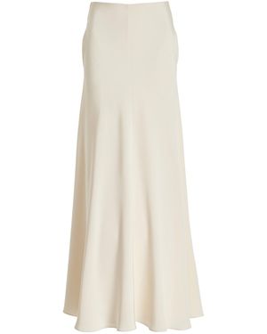 Brandon Maxwell The Millie Silk-crepe Maxi Skirt - White