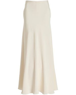 Brandon Maxwell The Millie Silk-crepe Maxi Skirt - White