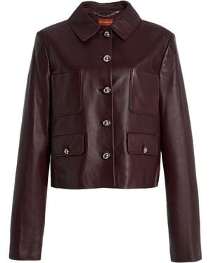 Altuzarra Astley Leather Jacket - Red