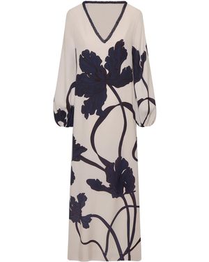 ANDRES OTALORA Aduma Jersey Tunic Dress - White