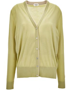 Versace Wool-Blend Cardigan - Green