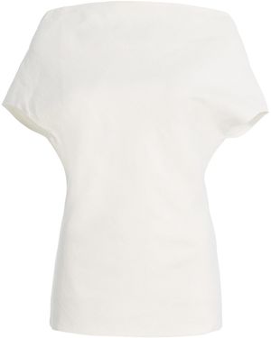 Niccolò Pasqualetti Tela Linen-Cotton Top - White