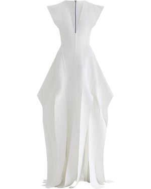 Maticevski Acumen Plunging Gown - White
