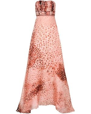 Francesca Miranda Amapola Silk Maxi Dress - Pink