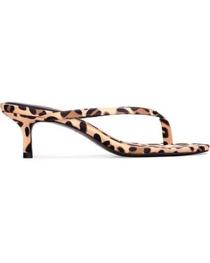Black Suede Studio Tash Satin Sandals - Multicolour