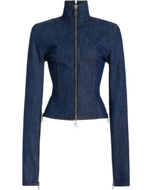 LAQUAN SMITH Fitted Denim Jacket - Blue
