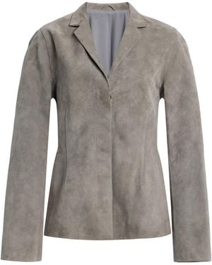 Still Here Devon Suede Blazer - Gray