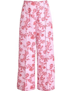Emilia Wickstead Daffy Floral Printed Pants - Pink
