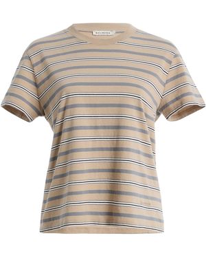 Kallmeyer Kenzie Striped Cotton T-Shirt - White