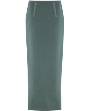 High Sport Lawton Knit Maxi Skirt - Green