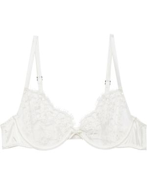 Fleur du Mal X Galia Lahav Daphne Lace Demi Bra - White
