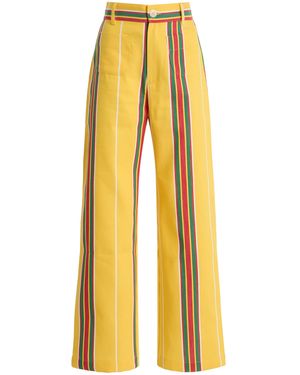 La Veste Exclusive La Isla Pippi Cotton Trousers - Yellow