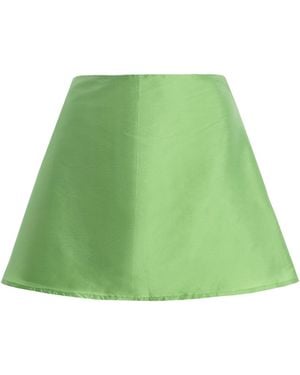 Marlies Grace Exclusive Celeste Taffeta Mini Skirt - Green