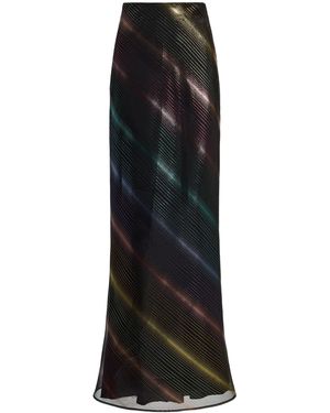 Christopher John Rogers Bias Silk-Blend Maxi Skirt - Black