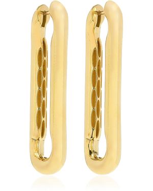 Lauren Rubinski Lauren Xl 14k Yellow Gold Link Earrings - Metallic