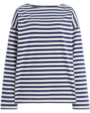 Posse Haisley Striped Cotton T-Shirt - Blue