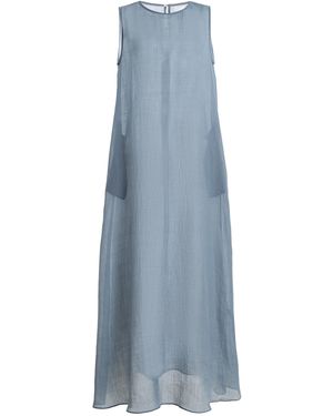 Leset Niko Sleeveless Chiffon Maxi Dress - Blue
