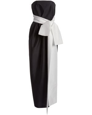 BERNADETTE Lina Oversized Bow Dress - Black