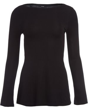 The Park Evelyn Jersey Top - Black