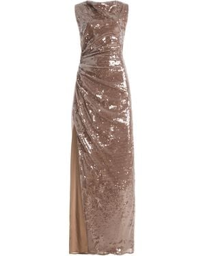 LAPOINTE Ruched Sequined Tulle Gown - Natural