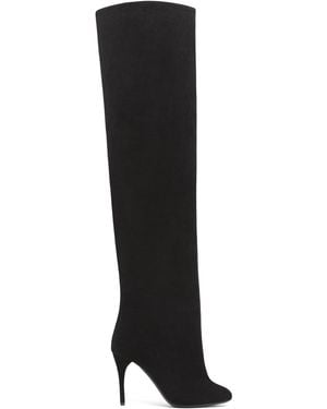 Alaïa Suede Over-The-Knee Boots - Black