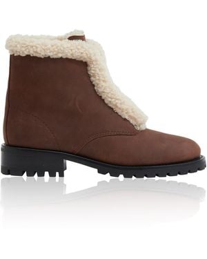 Jonathan Simkhai Noah Shearling Lug Zip Boot - Brown