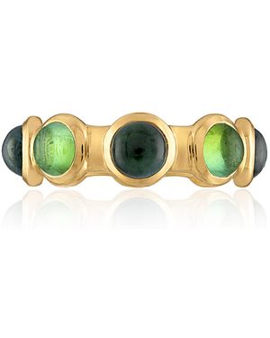 JADE RUZZO Small Vic 18K Tourmaline Ring - Green