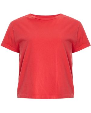 Agolde Adine Cotton T-Shirt - Red