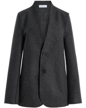 Marie Adam-Leenaerdt Base Classic Single-Breasted Wool Blazer - Black