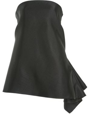 Maticevski Laure Cotton-blend Strapless Swing Top - Black