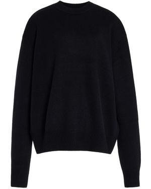 Frankie Shop Rafaela Padded Merino Wool-cashmere Jumper - Black