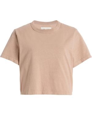 Les Tien Daria Cropped Cotton T-Shirt - Pink