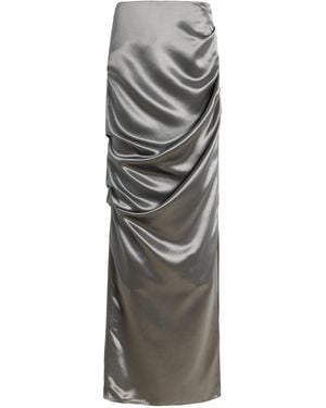 Paris Georgia Basics Remmy Satin Maxi Skirt - Grey