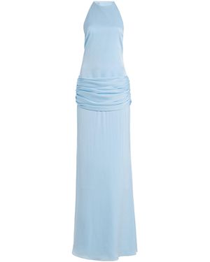 SIRAPOP Exclusive Rachel Satin Dress - Blue