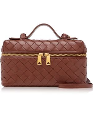 Bottega Veneta Bang Bang Intrecciato Leather Vanity Case - Brown