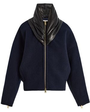 DARKPARK Anya Wool-Blend Bomber Jacket - Blue