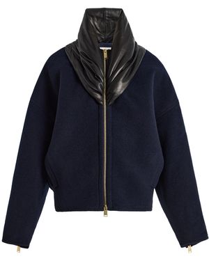 DARKPARK Anya Wool-blend Bomber Jacket - Blue