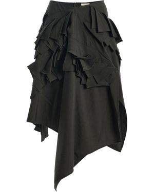 DIOTIMA Origamia Wool Mini Skirt - Black