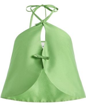 Marlies Grace Exclusive Celeste Taffeta Halter Top - Green