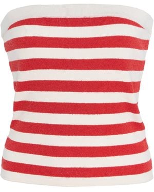 Posse Exclusive Riviera Ari Striped Knit Top - Red